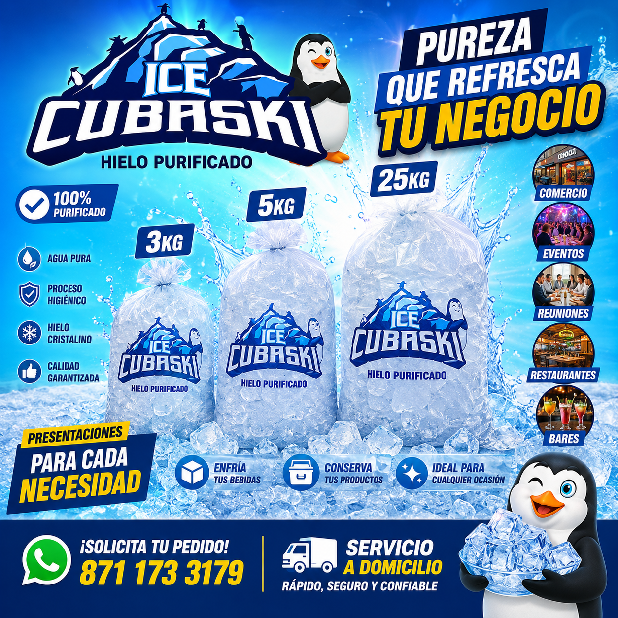 Promoción presentaciones de hielo
